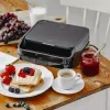 Sandwichmaker 2-in-1 Adler AD 3070b — 850 W, 2 platen, zwart