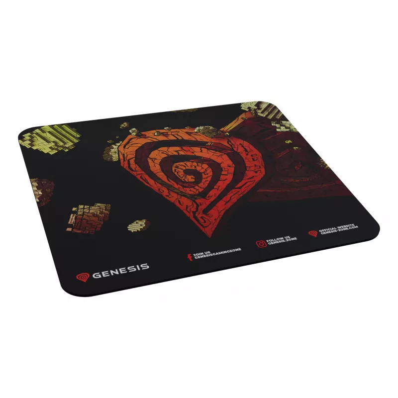 GENESIS Ancient Stone, meerkleurig, afbeelding, stof, rubber, gaming-muismat