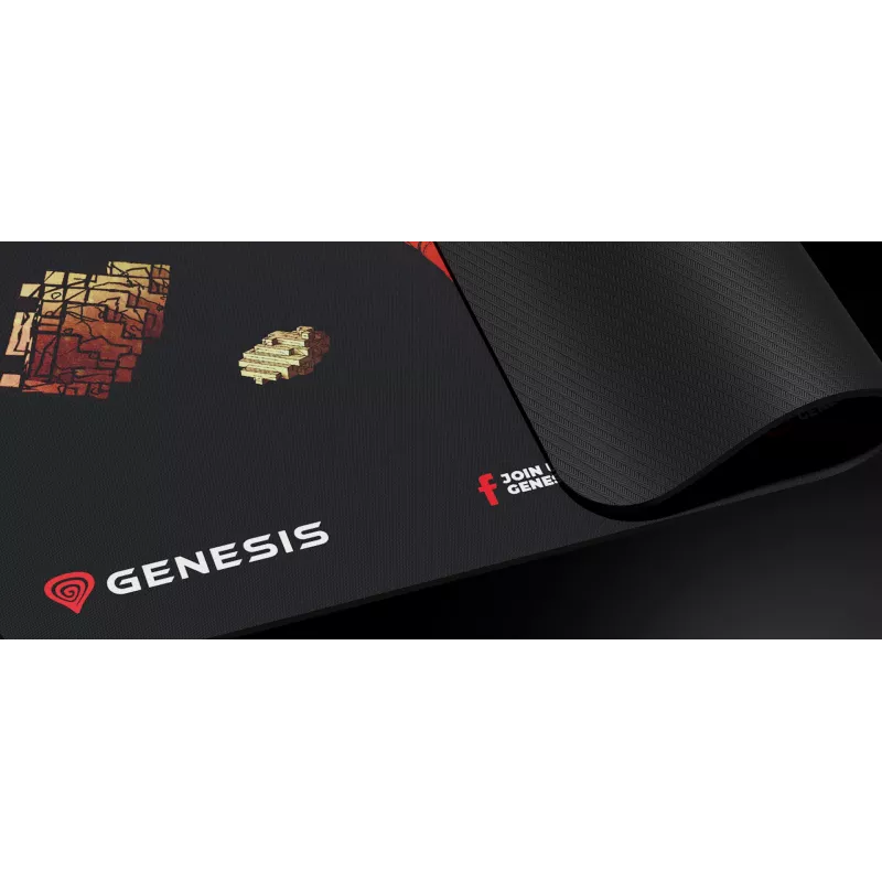 GENESIS Ancient Stone, meerkleurig, afbeelding, stof, rubber, gaming-muismat