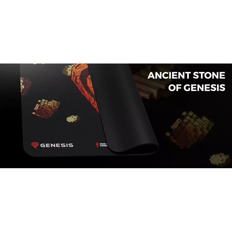 GENESIS Ancient Stone, meerkleurig, afbeelding, stof, rubber, gaming-muismat