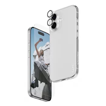 PanzerGlass 3-in-1 Combo Bundle voor iPhone 17 – beeldschermbescherming, cameralensbescherming en hoesje