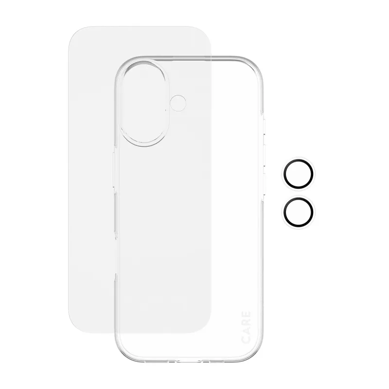 PanzerGlass 3-in-1 Combo Bundle voor iPhone 17 – beeldschermbescherming, cameralensbescherming en hoesje