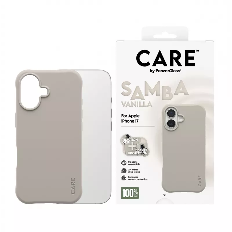 Hoes PanzerGlass CARE by modieuze hoes Samba Vanilla met MagSafe iPhone 17
