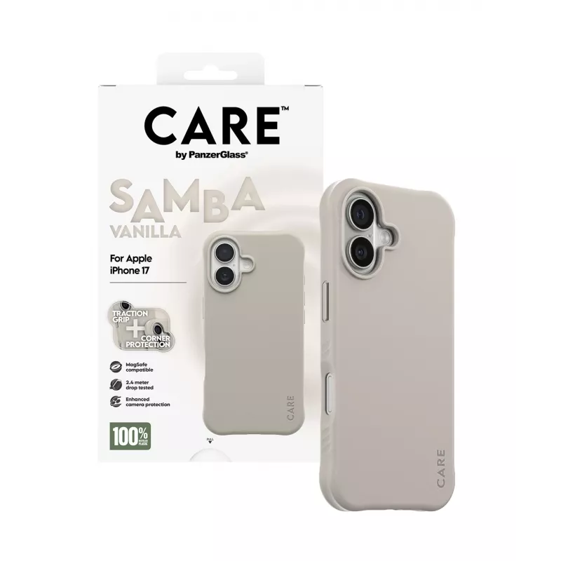 Hoes PanzerGlass CARE by modieuze hoes Samba Vanilla met MagSafe iPhone 17