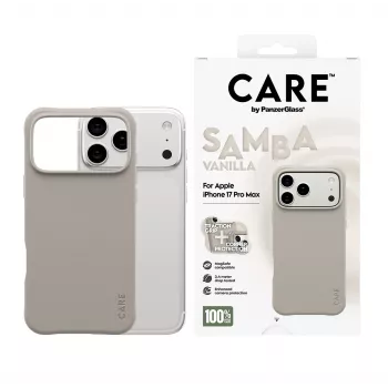 Hoes PanzerGlass CARE by Fashionable Case Samba Vanilla met MagSafe voor iPhone 17 Pro Max