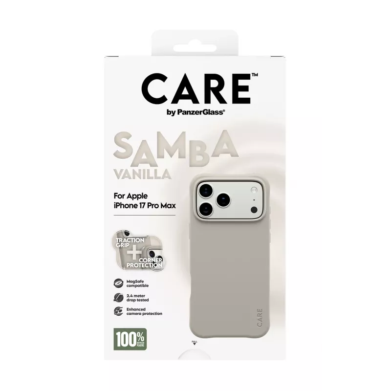 Hoes PanzerGlass CARE by Fashionable Case Samba Vanilla met MagSafe voor iPhone 17 Pro Max