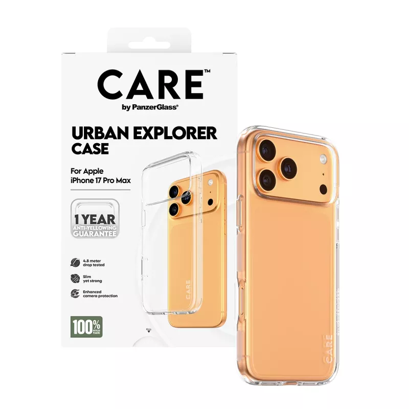 Beschermhoes PanzerGlass CARE Urban Explorer transparant voor iPhone 17 Pro Max