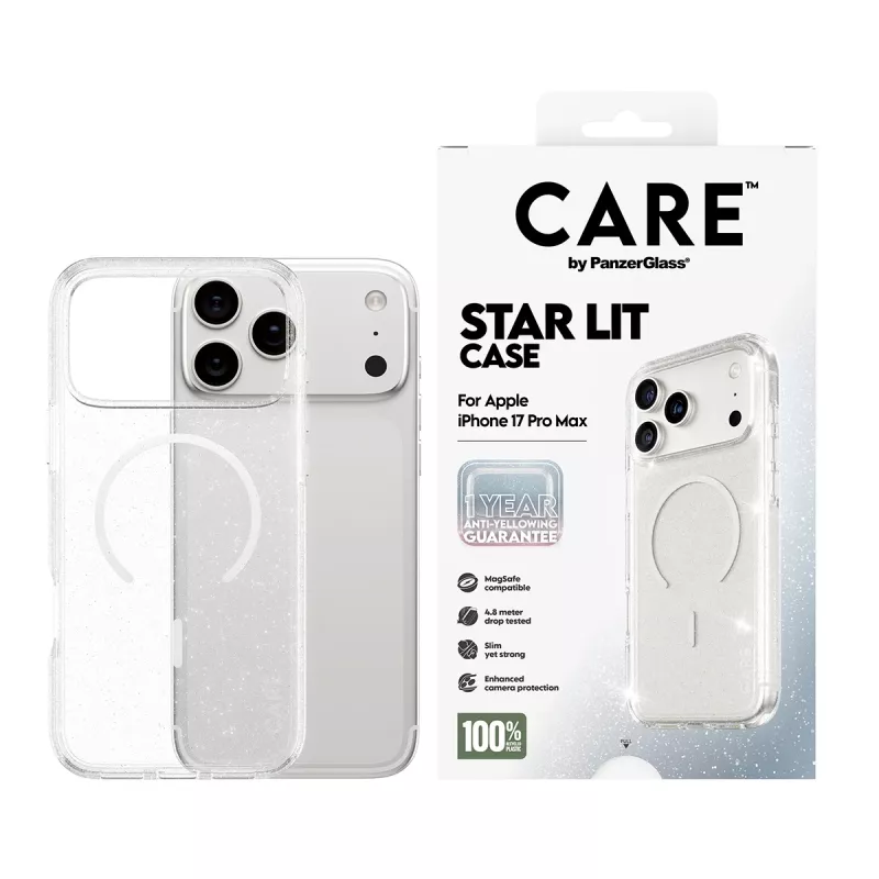 Hoes PanzerGlass CARE by Flagship Case Urban Explorer Star Lit White MagSafe iPhone 17 Pro Max