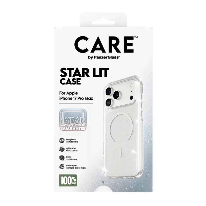 Hoes PanzerGlass CARE by Flagship Case Urban Explorer Star Lit White MagSafe iPhone 17 Pro Max