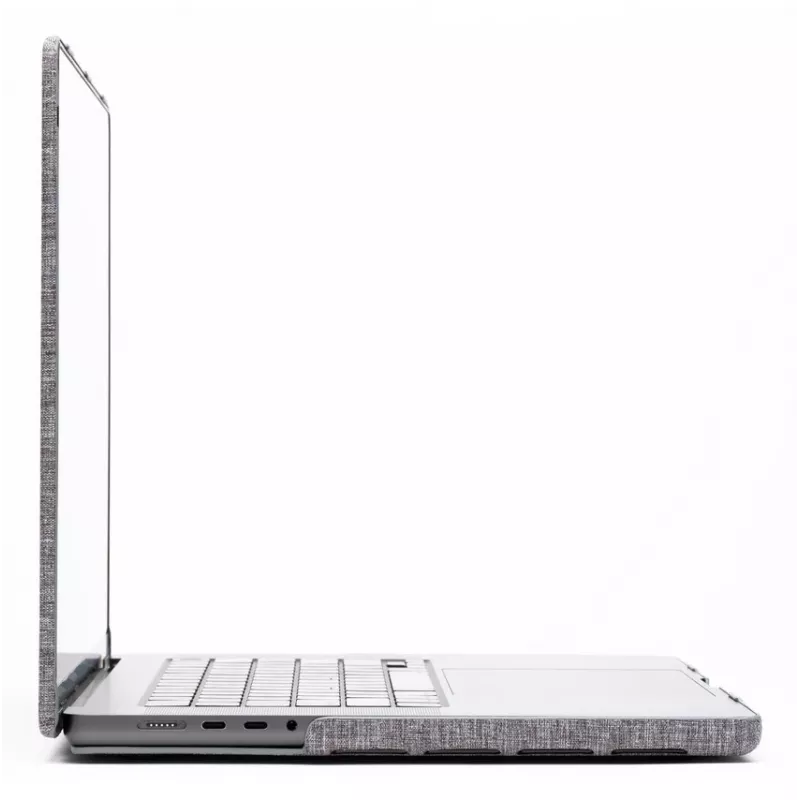 Hardshell Case Zagg voor MacBook Pro 14 M3/M2/M1 — Smoke-afwerking, opsteekbare beschermhoes