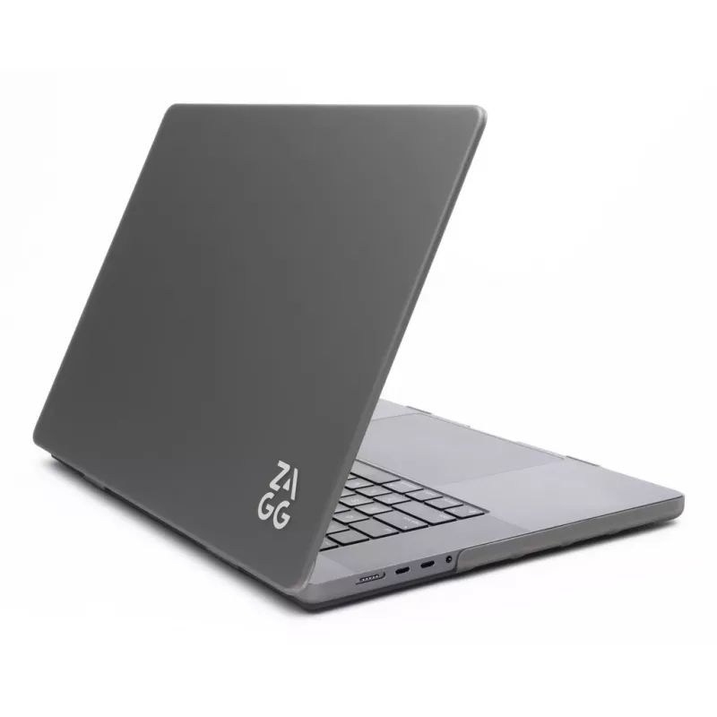 Hardshell Case Zagg voor MacBook Pro 14 M3/M2/M1 — Smoke-afwerking, opsteekbare beschermhoes