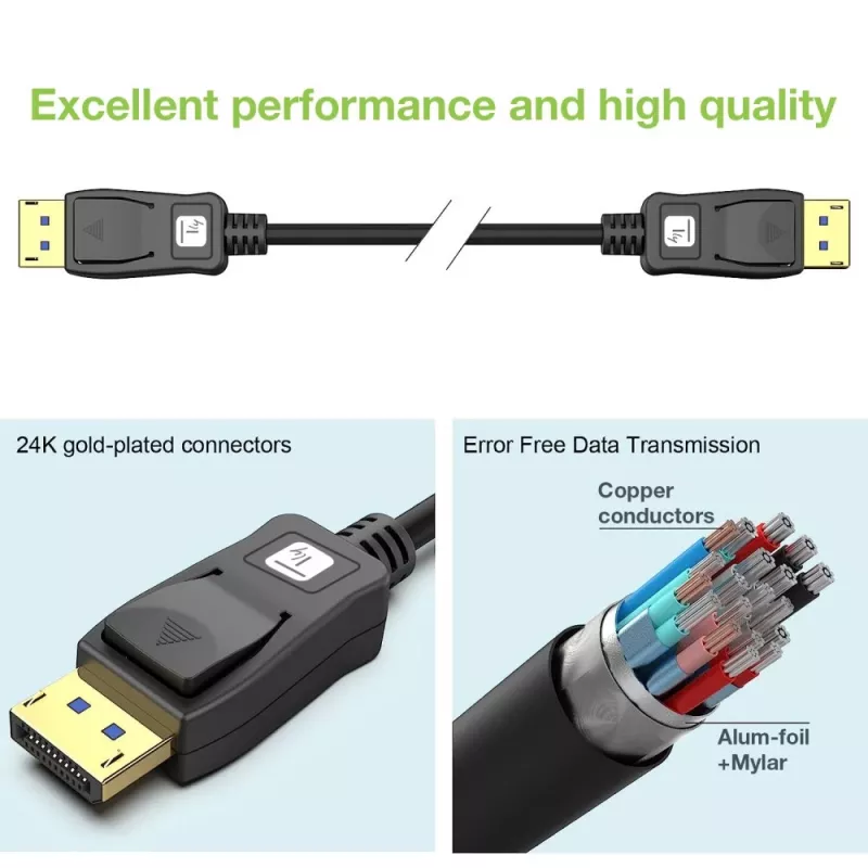 DisplayPort-kabel Techly ICOC-DSP-A21-020 2 m zwart
