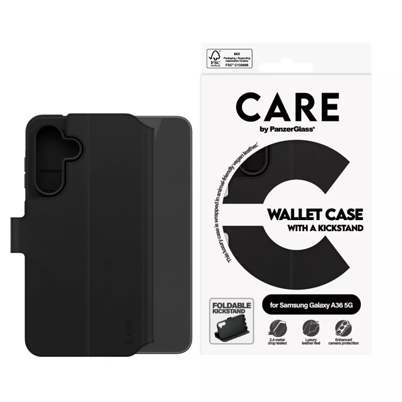 PanzerGlass CARE™ by ® Wallet Case met kickstand Samsung Galaxy A36 5G