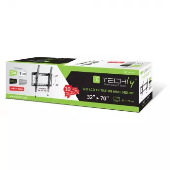Techly ICA-PLB 59T tv-muurbeugel/standaard 177,8 cm (70 inch) zwart