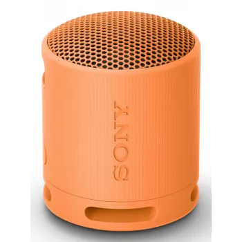 Sony SRS-XB100 - draagbare draadloze Bluetooth-luidspreker, robuust IP67 water- en stofdicht, 16 uur accu, Eco, outdoor en reis in oranje
