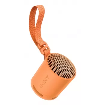 Sony SRS-XB100 - draagbare draadloze Bluetooth-luidspreker, robuust IP67 water- en stofdicht, 16 uur accu, Eco, outdoor en reis in oranje