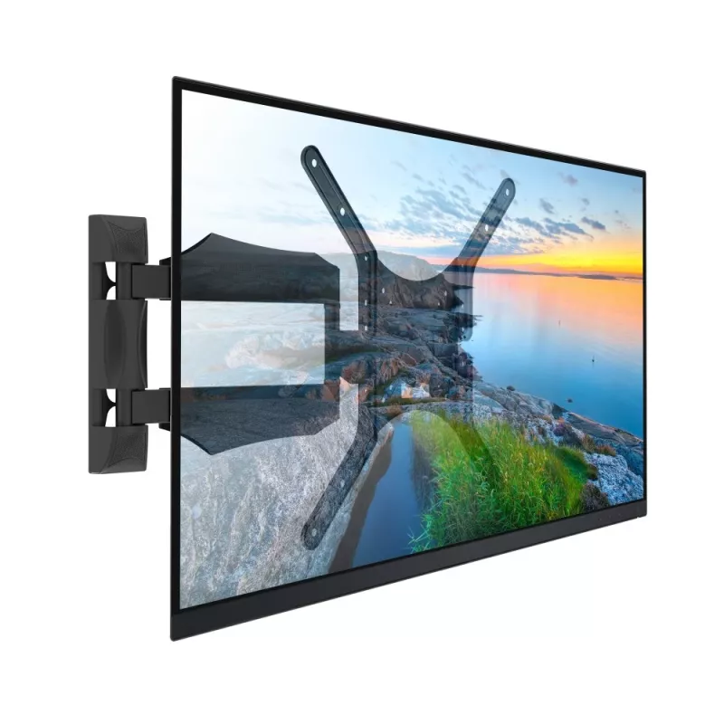 Techly ICA-PLB 271M tv-wandbeugel 25-52 inch, draai- en kantelbaar, slank, 40 kg, zwart