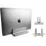 Techly ICA-TBL 010 verticale aluminium laptopstandaard tot 17 inch, instelbare breedte
