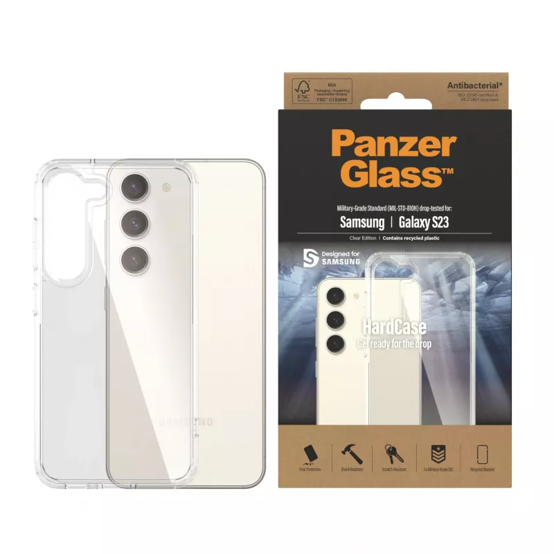 PanzerGlass ® HardCase transparant Samsung Galaxy S23, cover, Samsung, Samsung - Galaxy S23, transparant