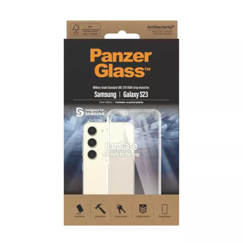 PanzerGlass ® HardCase transparant Samsung Galaxy S23, cover, Samsung, Samsung - Galaxy S23, transparant