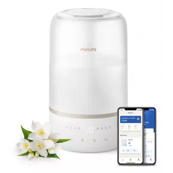 Philips 1000 series HU1510/04 luchtbevochtiger ultrasoon 3 L wit 19 W