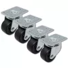 Rolset voor rack QOLTEC 4 stuks zonder vergrendeling model 54508