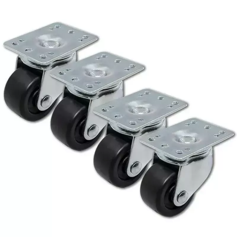 Rolset voor rack QOLTEC 4 stuks zonder vergrendeling model 54508