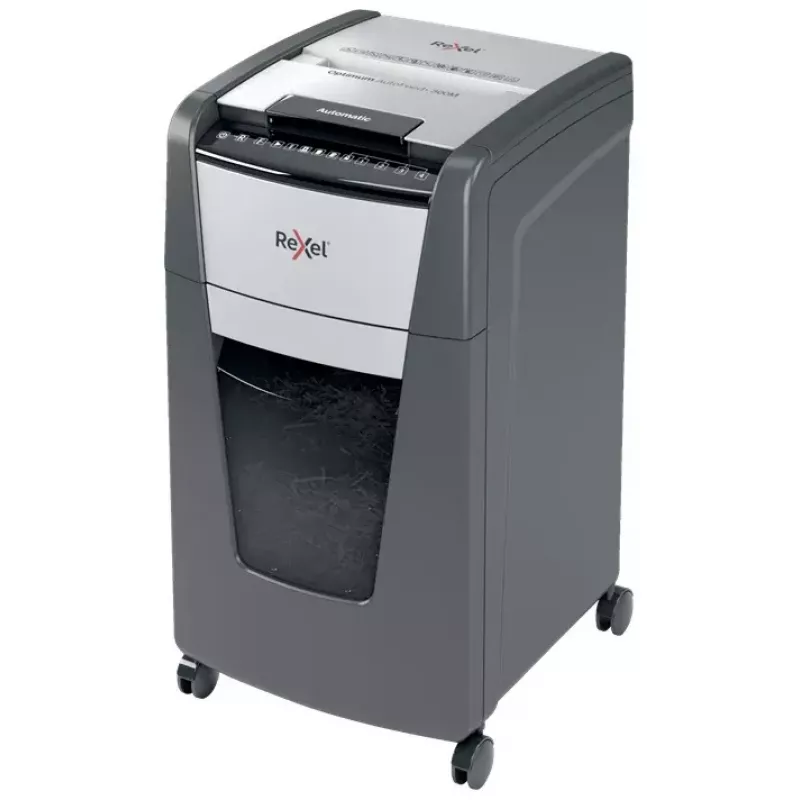 Rexel Optimum Auto+ 300M papierversnipperaar microsnede 55 dB 23 cm zwart, grijs
