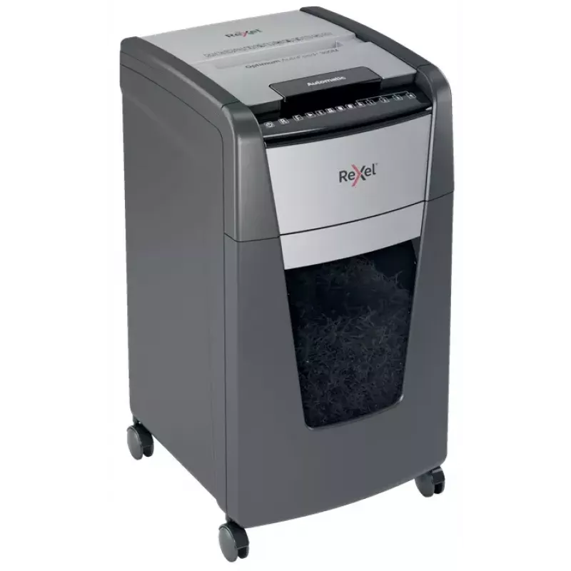 Rexel Optimum Auto+ 300M papierversnipperaar microsnede 55 dB 23 cm zwart, grijs