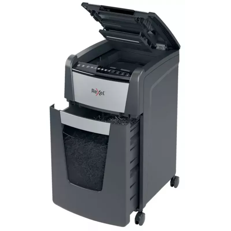 Rexel Optimum Auto+ 300M papierversnipperaar microsnede 55 dB 23 cm zwart, grijs