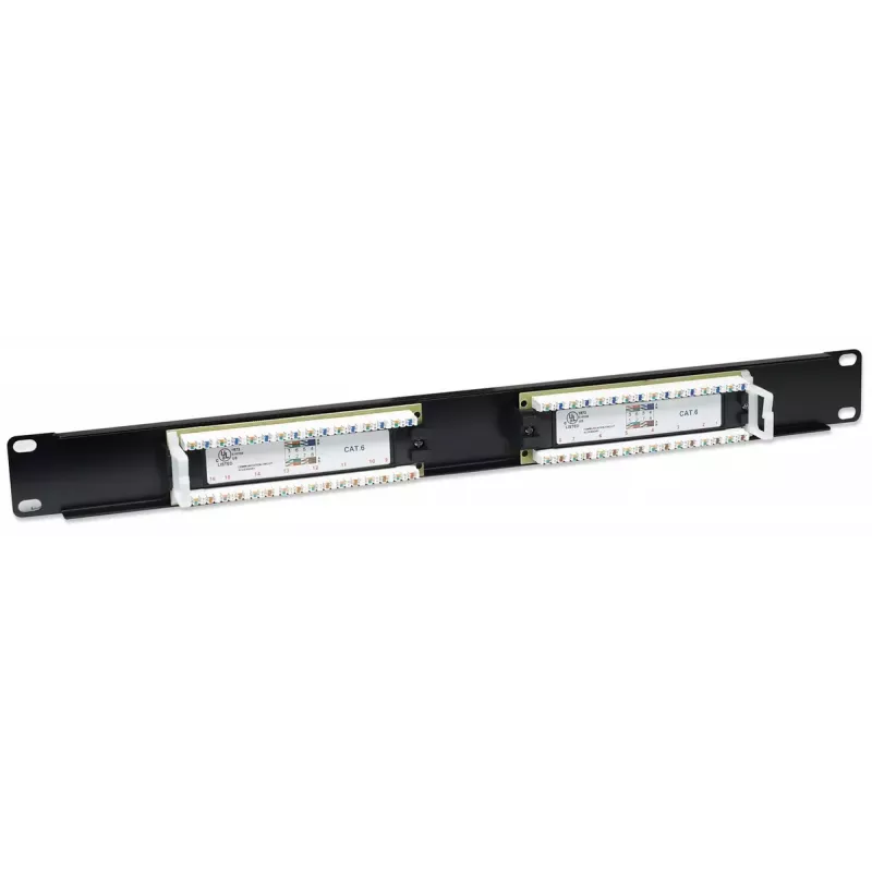 Intellinet patchpanel, Cat6, UTP, 16-poorts, 1U, zwart