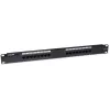Intellinet patchpanel, Cat6, UTP, 16-poorts, 1U, zwart