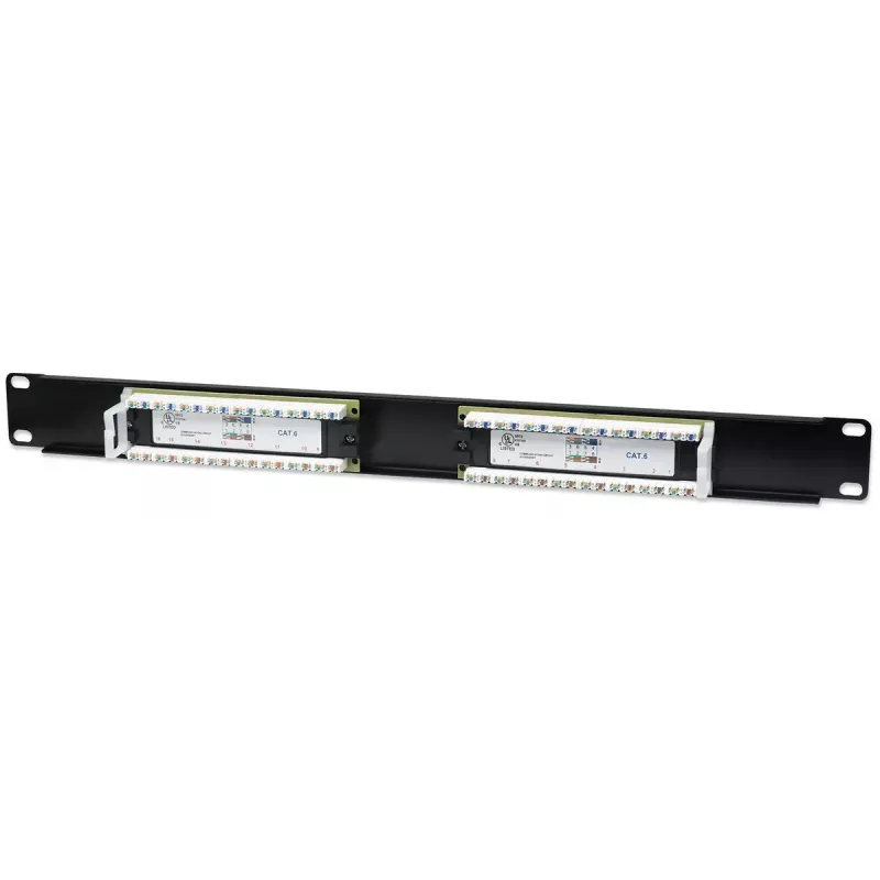 Intellinet patchpanel, Cat6, UTP, 16-poorts, 1U, zwart