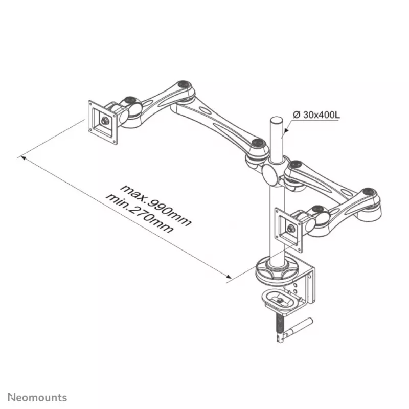 Neomounts FPMA-D930D monitorhouder 10-30 inch