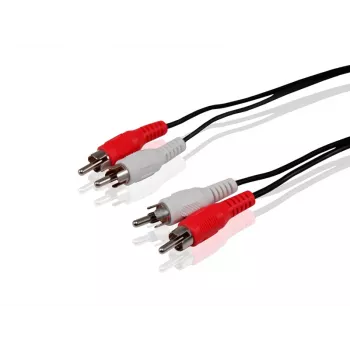 Conceptronic RCA-audiokabel, RCA, stekker, RCA, stekker, 5 m, zwart