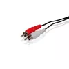 Conceptronic RCA-audiokabel, RCA, stekker, RCA, stekker, 5 m, zwart