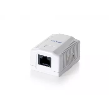 Equip 1-poorts Cat.5e inbouwdoos, RJ-45, 5e, wit, 39 mm,…