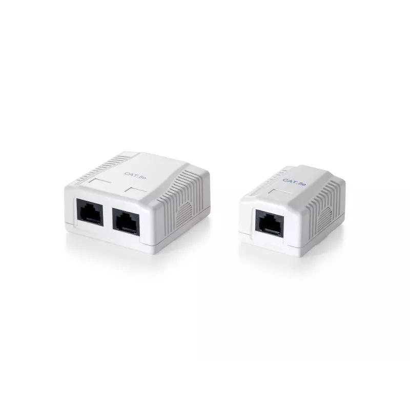 Equip 1-poorts Cat.5e inbouwdoos, RJ-45, 5e, wit, 39 mm,…