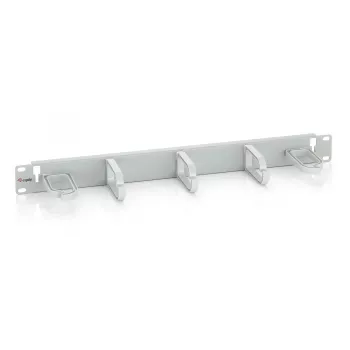 Equip 19 inch rack-mount kabelmanagementpaneel, lichtgrijs (RAL 7035)
