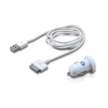 Conceptronic auto-tabletoplader 2A voor Apple, sigarettenaansteker, 5 V, wit