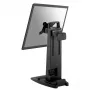 Neomounts kantel-/draai-/zwenkbare tafelstandaard & THIN CLIENT houder voor 10-30 inch monitor, in hoogte verstelbaar - zwart