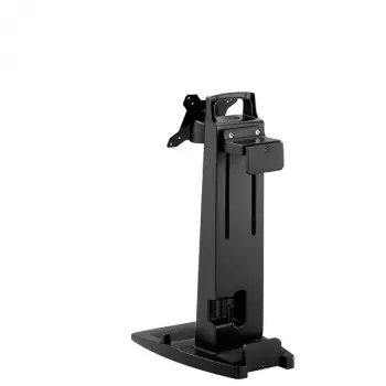 Neomounts kantel-/draai-/zwenkbare tafelstandaard & THIN CLIENT houder voor 10-30 inch monitor, in hoogte verstelbaar - zwart