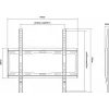 Equip 32 inch-55 inch vaste tv-muurbeugel