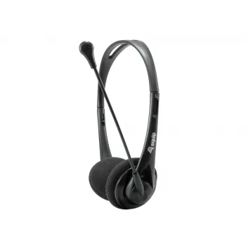 Headset Equip Chat Headset bedraad hoofdband gesprekken/muziek zwart