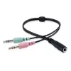 Headset Equip Chat Headset bedraad hoofdband gesprekken/muziek zwart