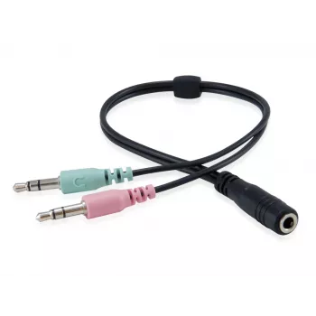 Headset Equip Chat Headset bedraad hoofdband gesprekken/muziek zwart