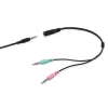Headset Equip Chat Headset bedraad hoofdband gesprekken/muziek zwart