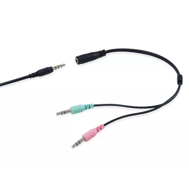 Headset Equip Chat Headset bedraad hoofdband gesprekken/muziek zwart