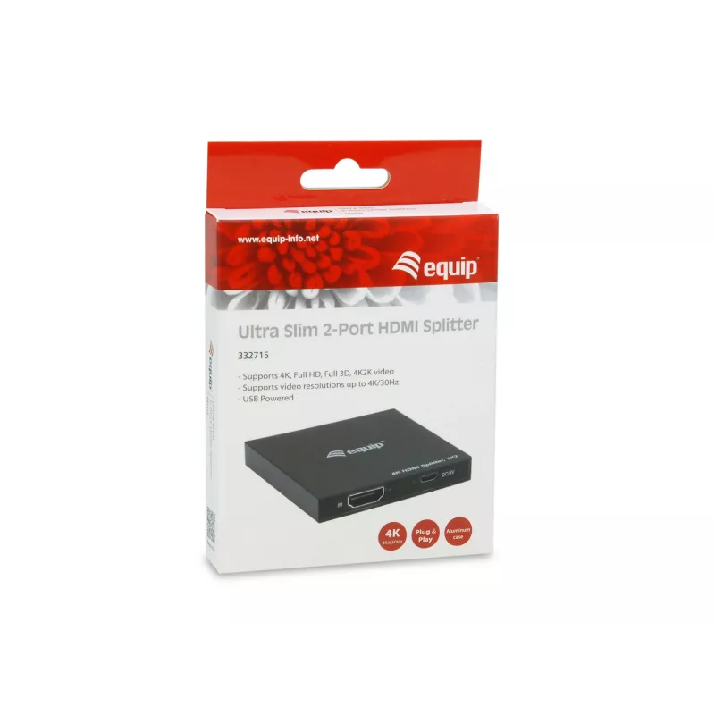 Equip 332715 videosplitter HDMI 2x HDMI