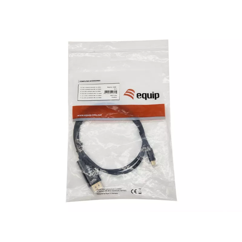 Equip USB-C-naar-DisplayPort-kabel, M/M, 1,0 m, 4K/60 Hz